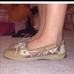 Sperry's with purple design!