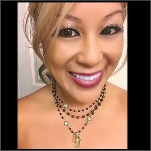 **SOLD** Virgin Saints and Angels Hamsa Necklace