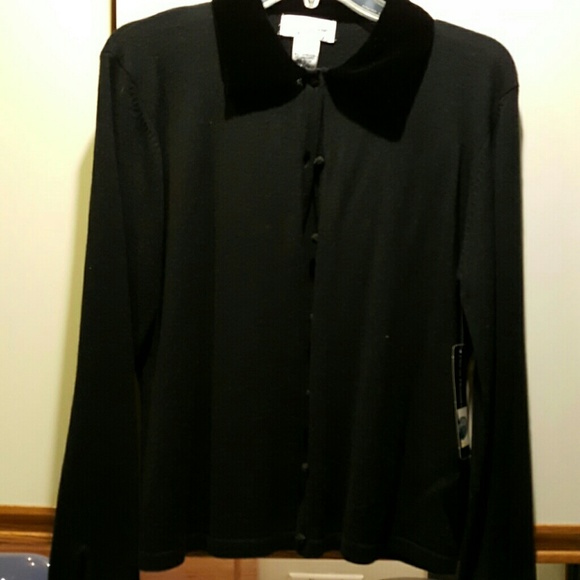 Black cardigan