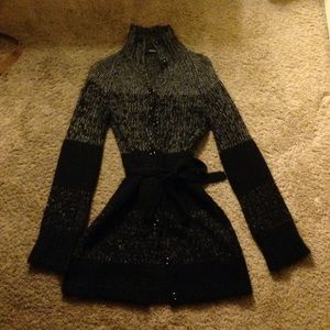 Express black grey sweater