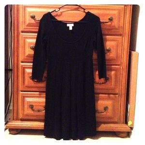 Black dress from Loft