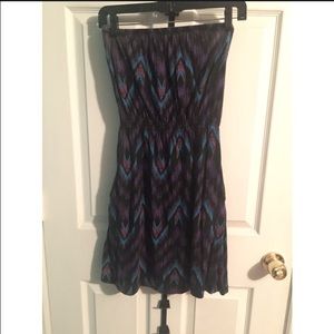 Billabong Strapless Tribal Dress Size M