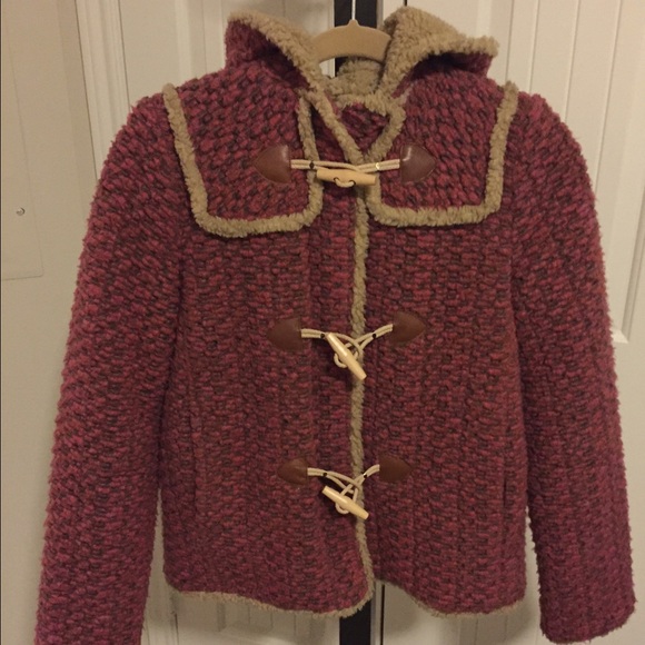 Anna Sui Sherpa Toggle Coat
