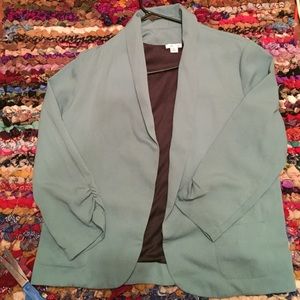 Aqua blue blazer !