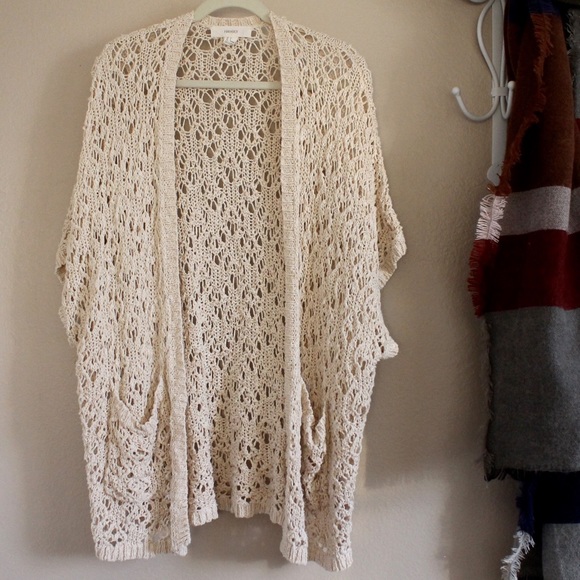 knit pull over cardigan