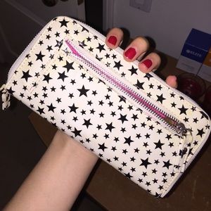 White wallet with star design