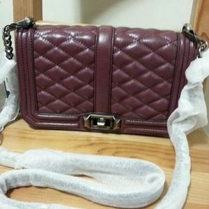 ISO Rebecca Minkoff Love Crossbody in Burgundy