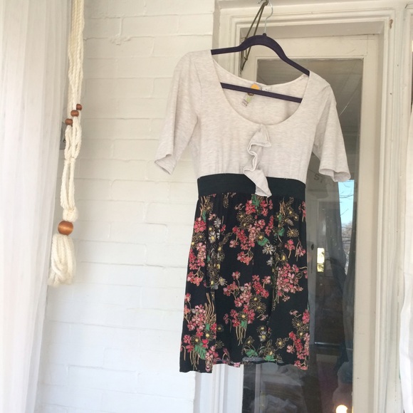 Cinched Waist Floral Dress