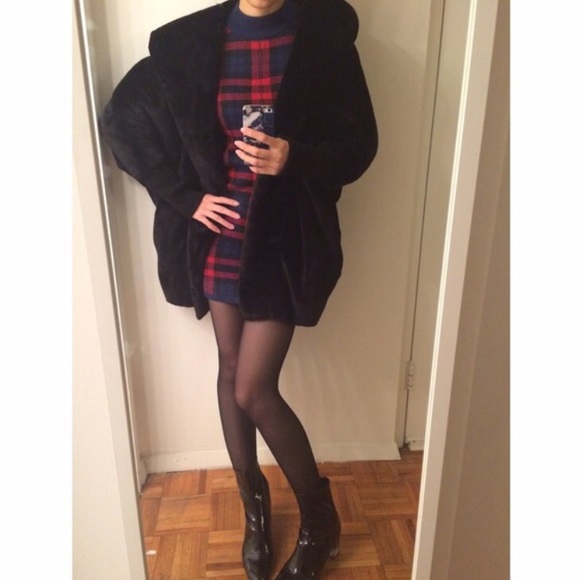 Faux fur coat