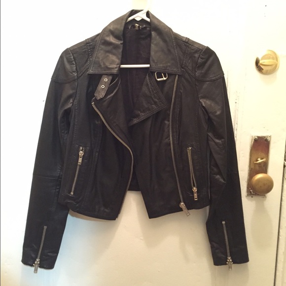 Topshop leather jacket
