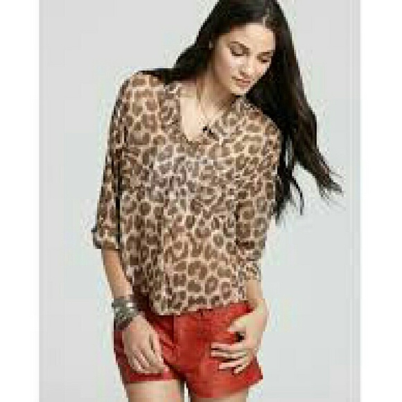 Free People Tops - Free people leopard print top