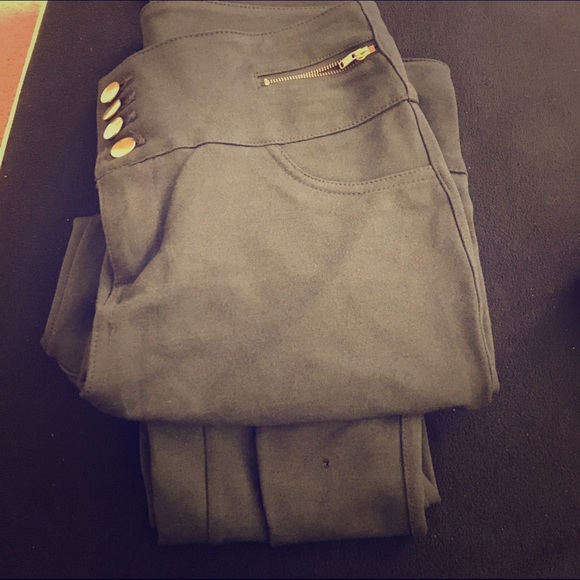 Miliary green jeggins.