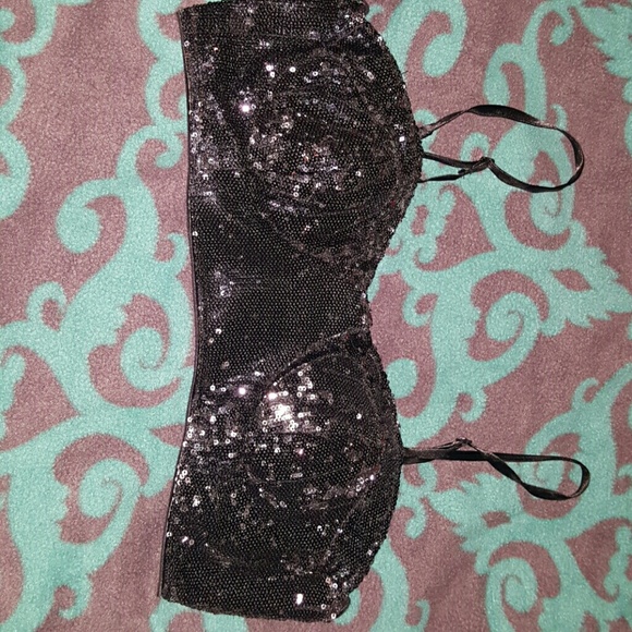 Sequin bra/crop top