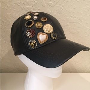 Vintage Inspired Leather Baseball Cap- NWOT