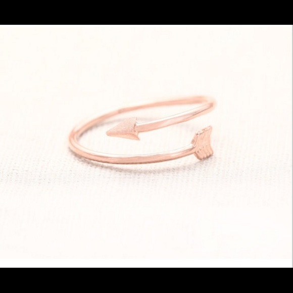 Cute Rose Gold Plated Double wrap Resizeable Ring - Picture 2 of 2