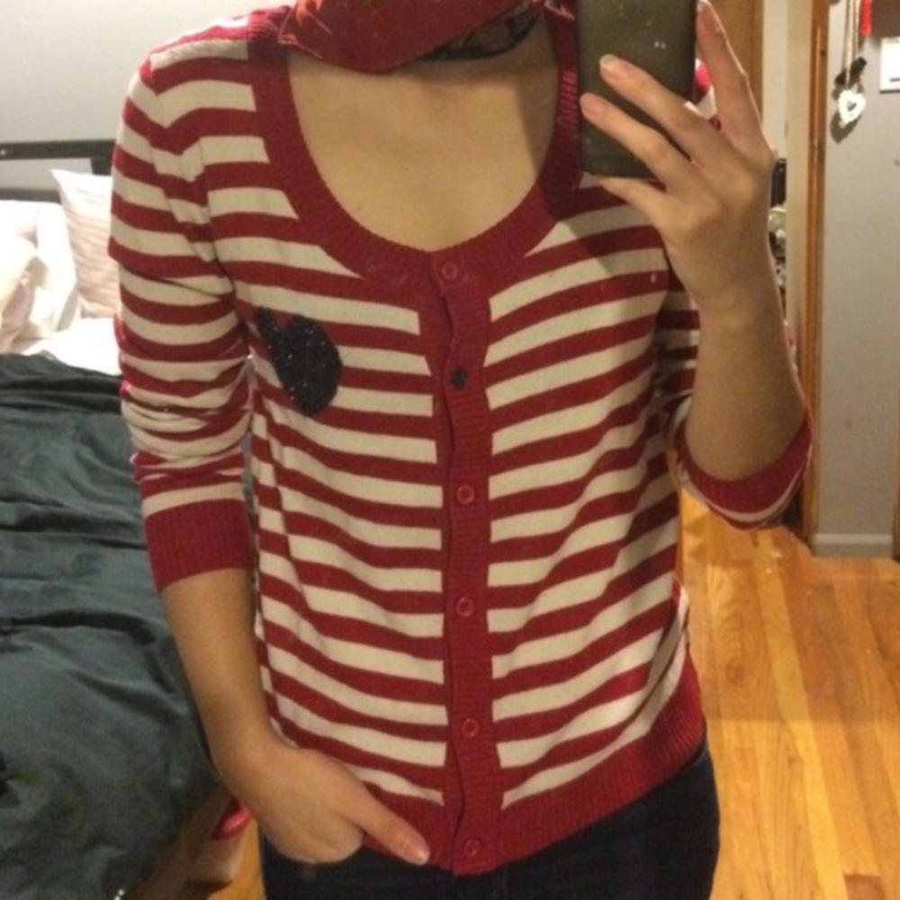 Pageboy striped cardigan size S