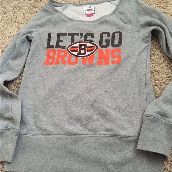 PINK Cleveland Browns Crew Neck Sweater