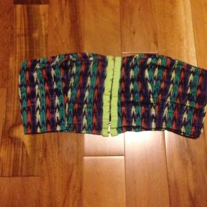 Striped crop top bandeau