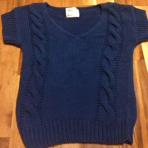 American eagle short sleeve knit sweater