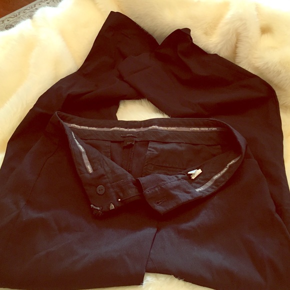 Express black editor slacks size 2