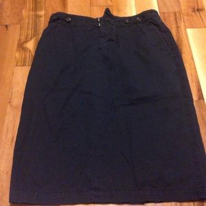 Banana Republic navy pencil skirt