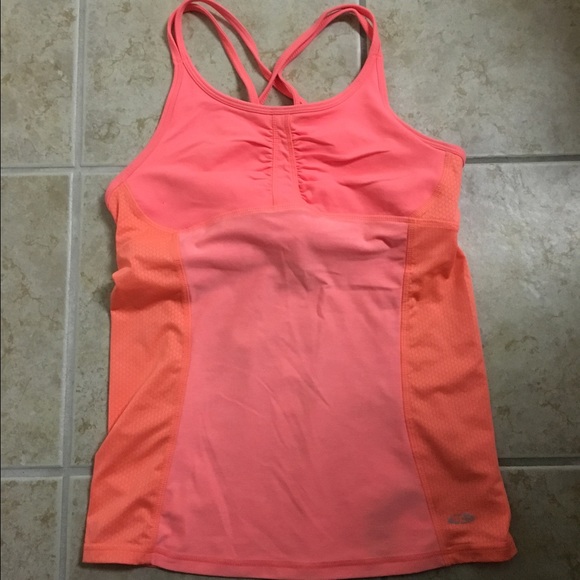 Champion pink sports tank with bra size M