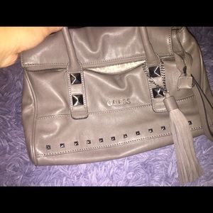 Guess studded gray purse