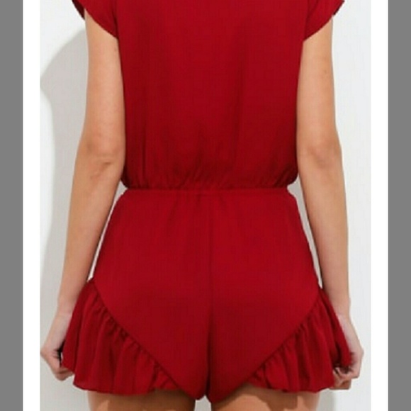 Hello Molly Red Romper - Picture 3 of 3