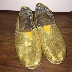 ❤️Final Discount❤️Gold sparkle toms