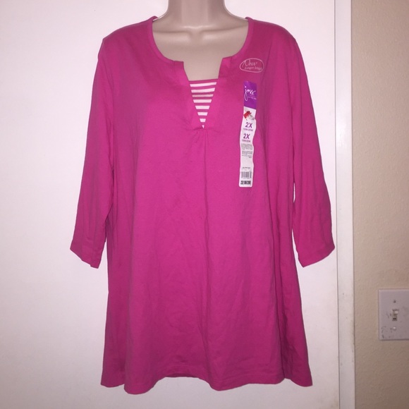 Pink/white shirt