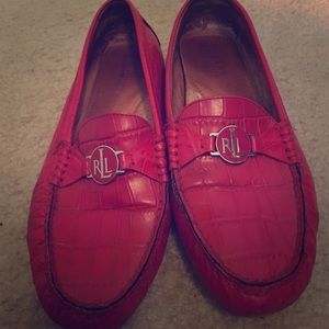 Red Ralph Lauren loafers