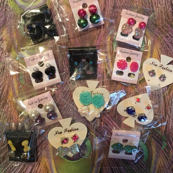 Jewelry - NEW 23 Pair Stud Earring Bundle