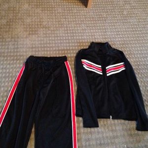 Black track suit