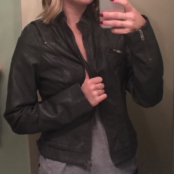 Charcoal moto jacket