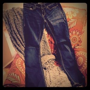 Size 27 buckle jeans, straight leg