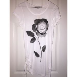 Black & White Flower Design Top