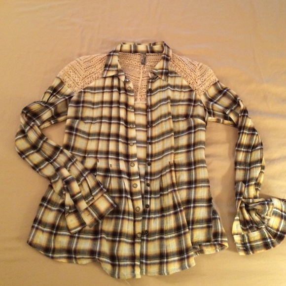 light colored flannel