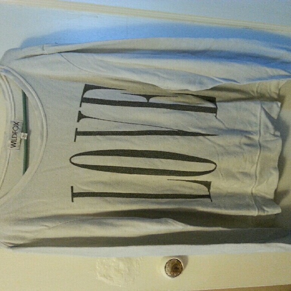 Reduced! Wildfox LOVE sweater