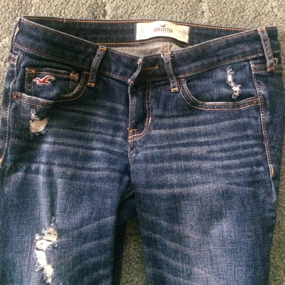 Distressed Hollister jeans