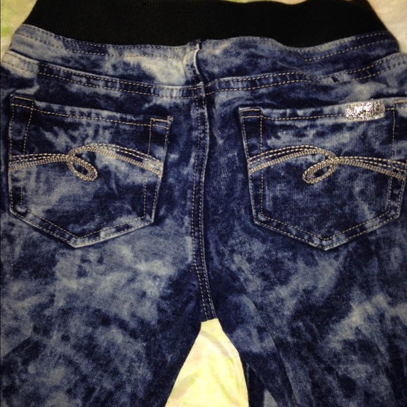 Girls Sz 10 Justice Drawstring Jeans - Picture 2 of 3