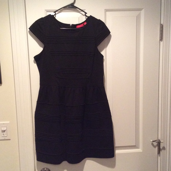 Black Zip Up A-Line Dress