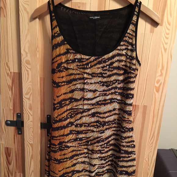 Tiger print D&G dress