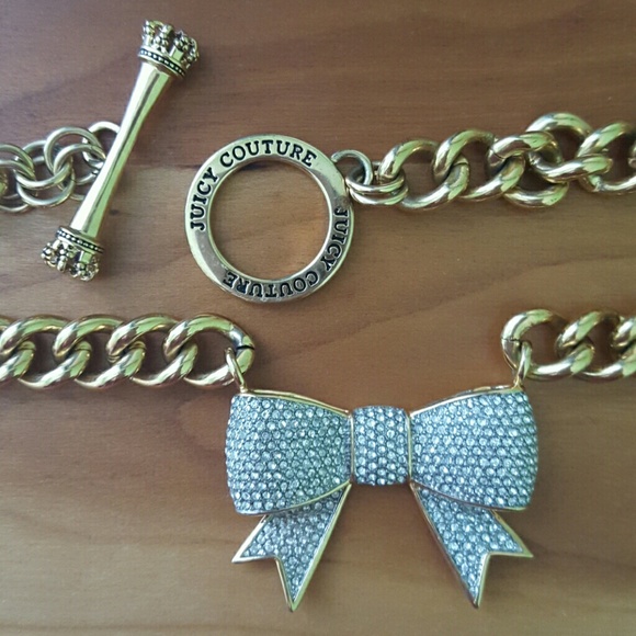 Juicy Couture bow necklace