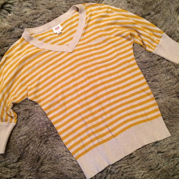 Mustard striped sweater