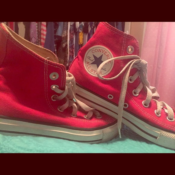 Red Hightop Converse