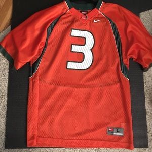 Nike University of Miami Orange Jersey