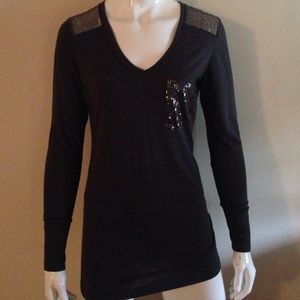 Sequin long sleeve.