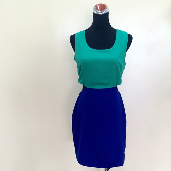 Dress colorblock