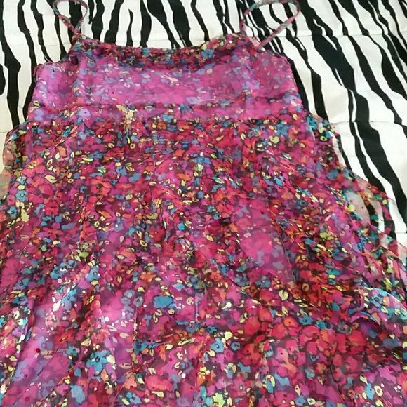 floral purple dress