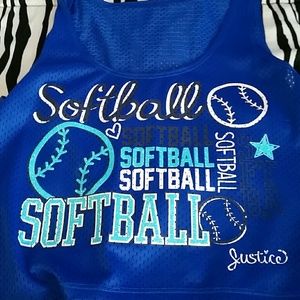 Jersey material softball tanktop